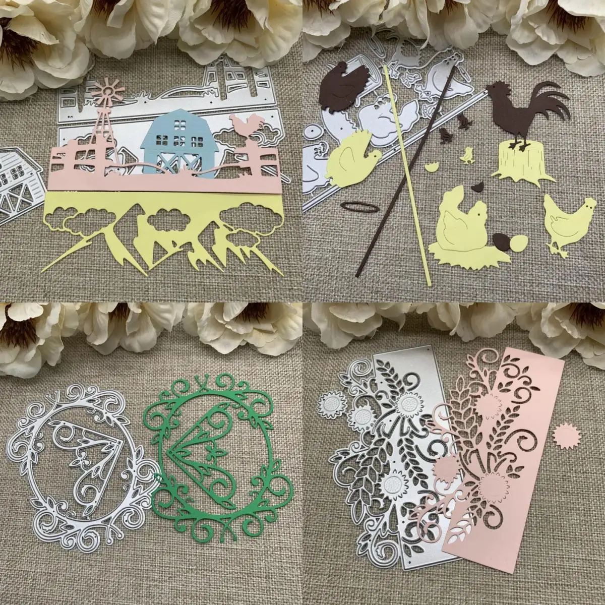 Ranch farm decoration Metal Cutting Dies Stencils Die Cut for DIY Scrapbooking Album Paper Card Embossing