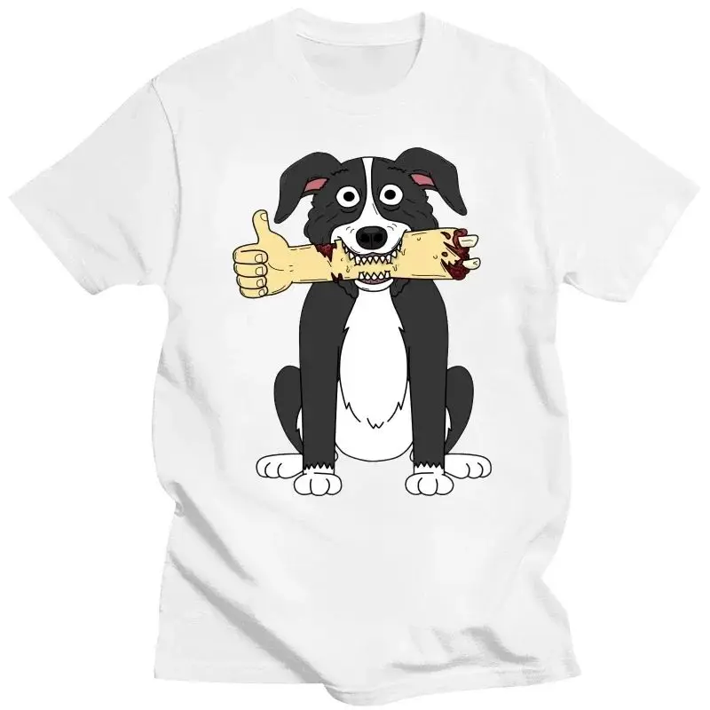 Basic Unique T-shirt Girl Mr Pickles Collie Cartoon Comfortable Casual Hip Hop Gift Creative T-shirt Ofertas Street Wear Shirt