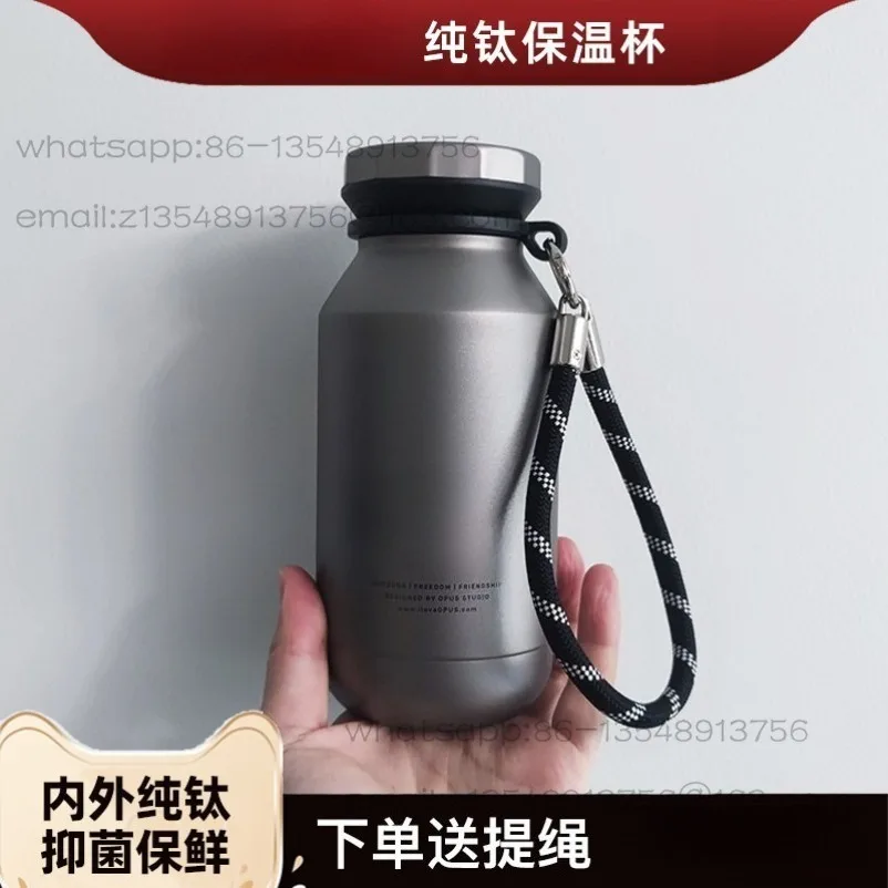 New titanium cup pure titanium thermos cup men and women leak-proof portable outdoor sports water  tea cup