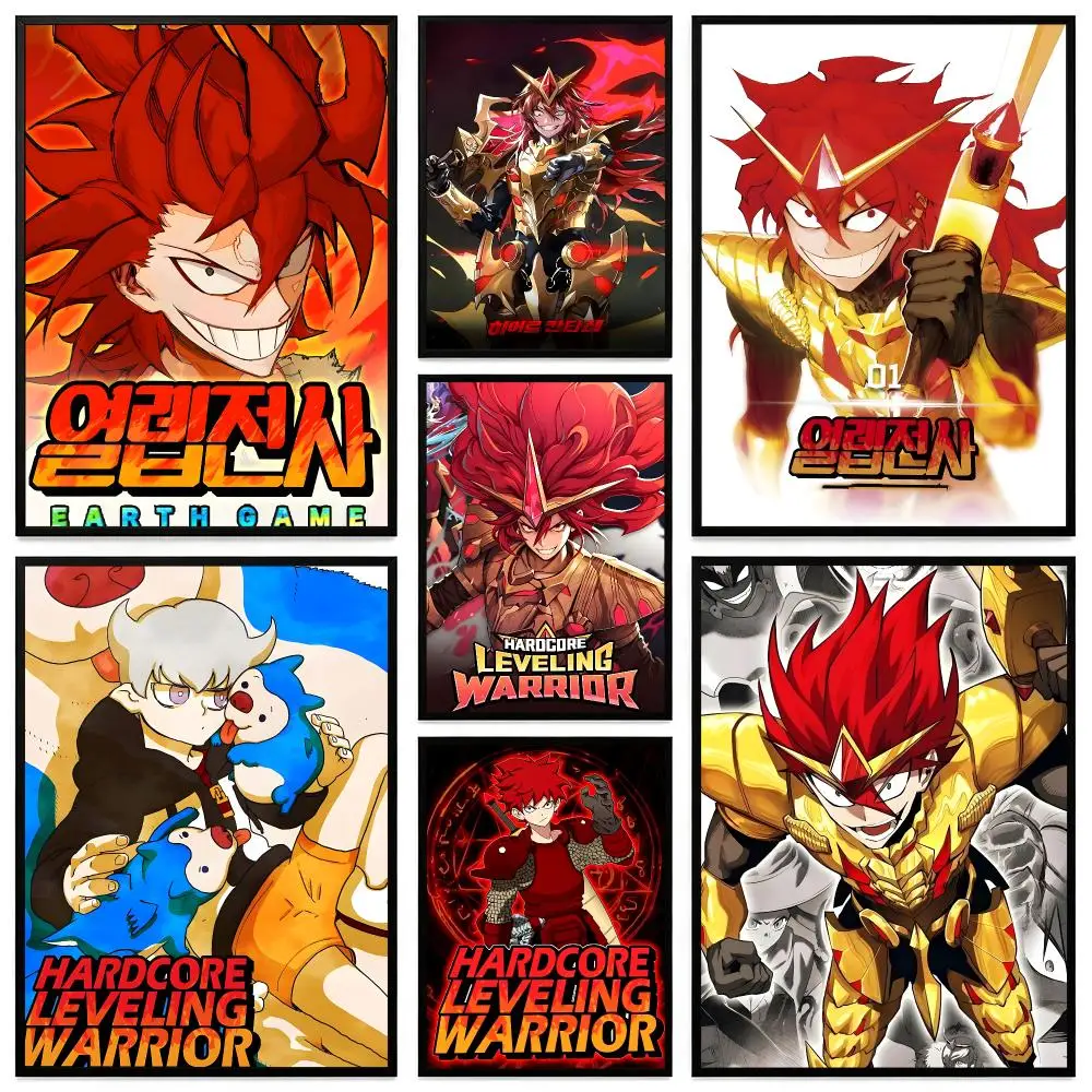 Manhwa Hardcore Leveling Warrior Poster Poster HD Printing Modern Minimalist Style Wall Art Home Decor For Office Bedroom Gift