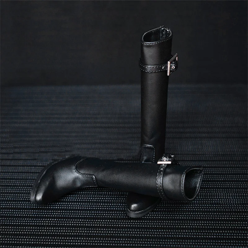 

BJD doll shoes are suitable for 1/3 1/4 MSD Uncle doll size black individuality fashion high military boot doll accessories