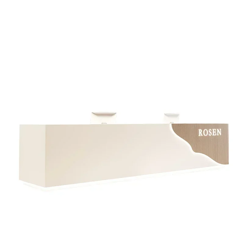 Column Furniture Front Desk Reception Counter Clothes Hairdressing Beauty Salon Storage Pulpitos Escritorio Churches Cheap White