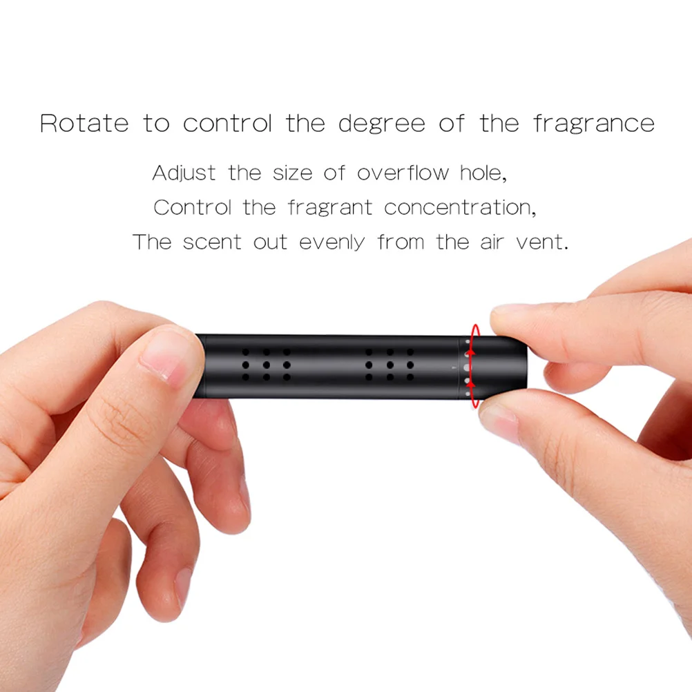 

3 pcs Aromatherapy Stick Diffuser Black Silicone Vent Clip Essential Oil Air Freshener For Interior Long Lasting Non Toxic Wear