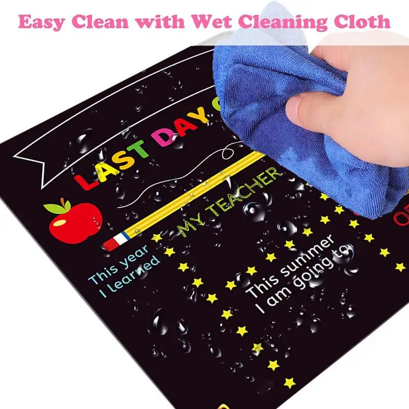 Back To School Chalkboard 10 X 12 Double-Sided Back To School Sign Reusable Back To School Sign Photo Prop Back To School