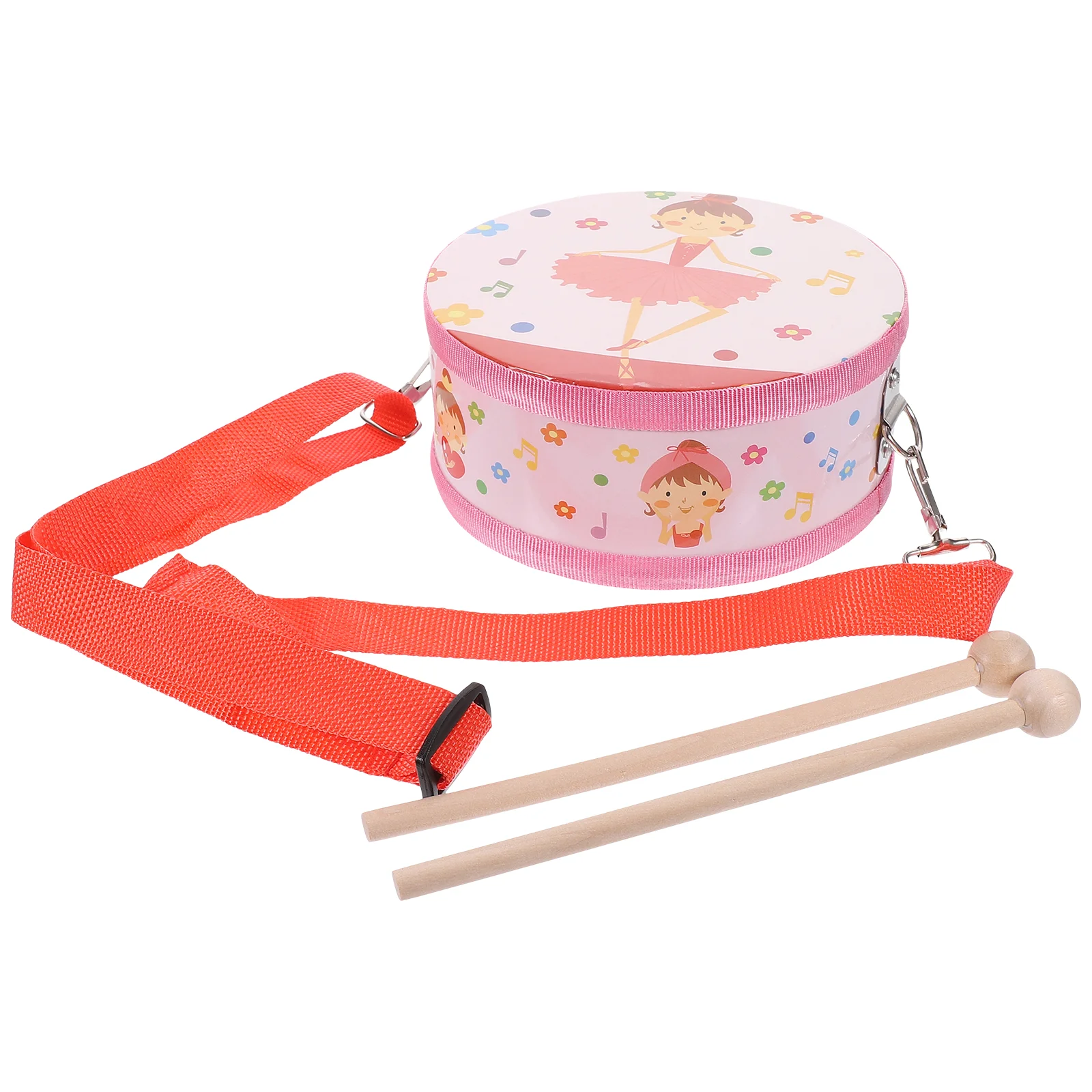 

Wooden Double Sided Drum 15CM Ballet Girl Kids Percussion Educational Musical Instrument Fine Motor Skills Smooth Cavity Rich
