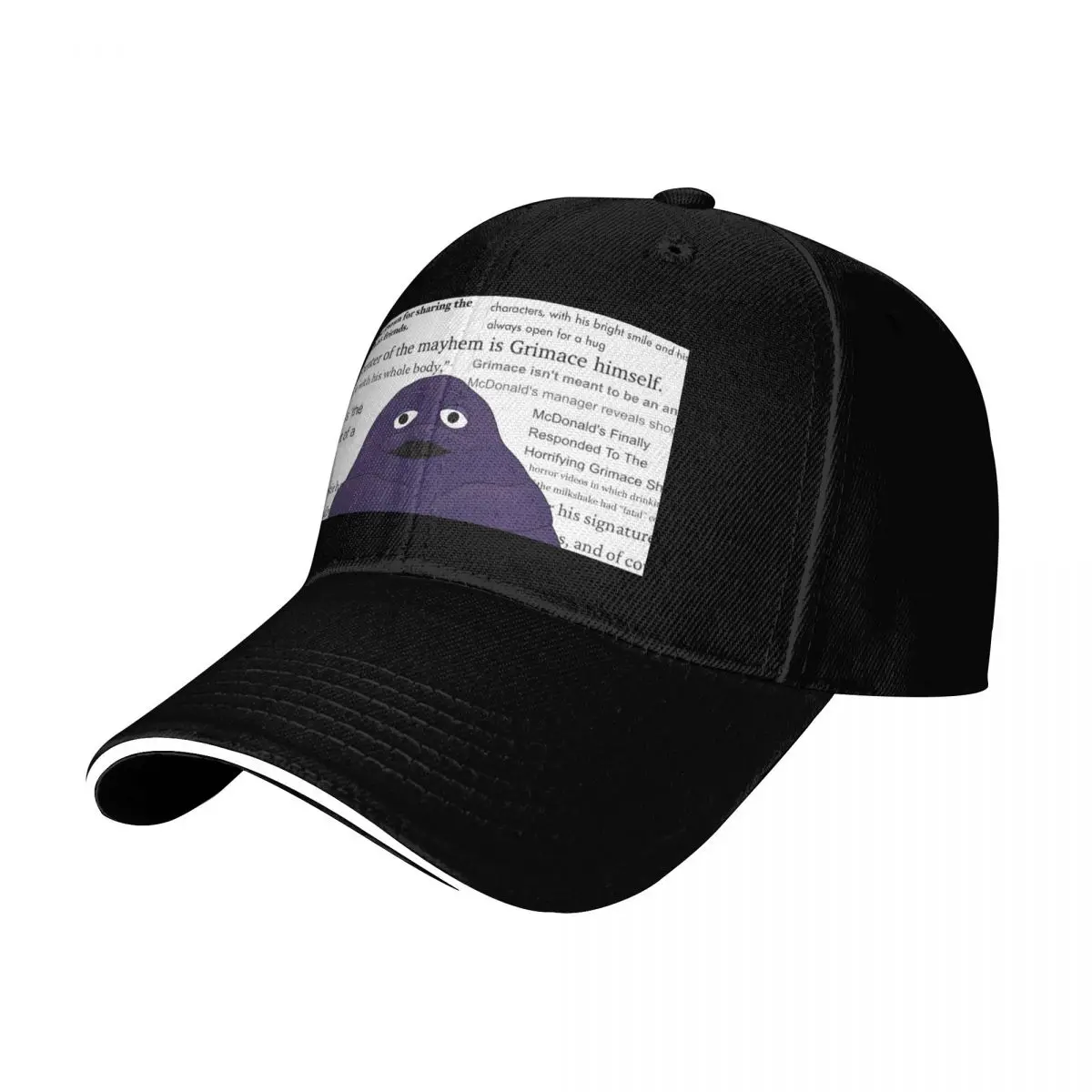 The Legendary Grimace Baseball Cap Low Profile Unstructured Unisex for Men Women Outdoor Golf Running Hiking