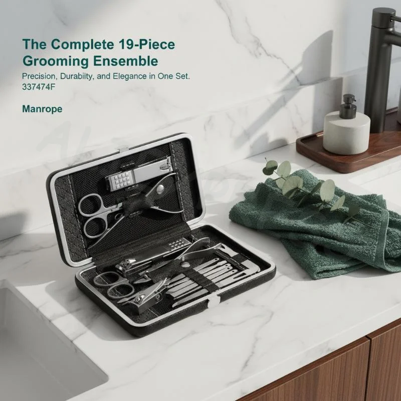 8 19 Pieces Stainless Steel Diagonal Nail Clippers Set Sharp Durable Design for Home Use Travel Kit