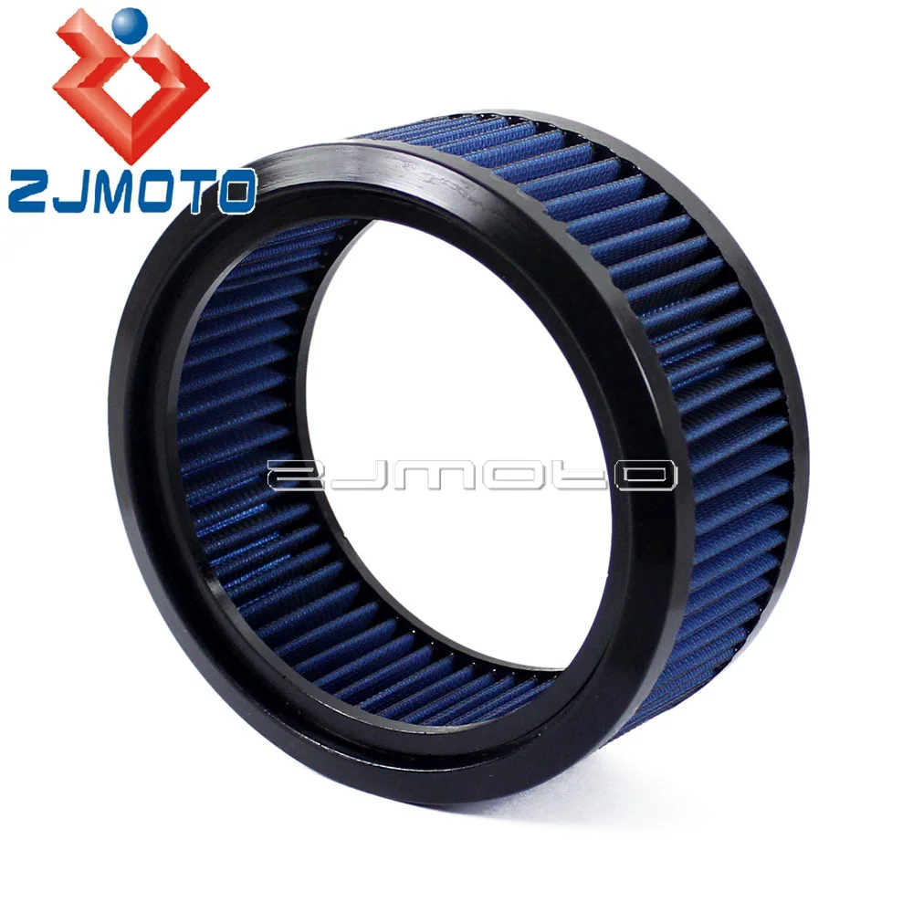 Motorcycle High Flow Air Filter 6inch/152mm Round Cotton Gauze Intake Air Cleaner E-3226 For Harley Cafe Racer Bobber Custom