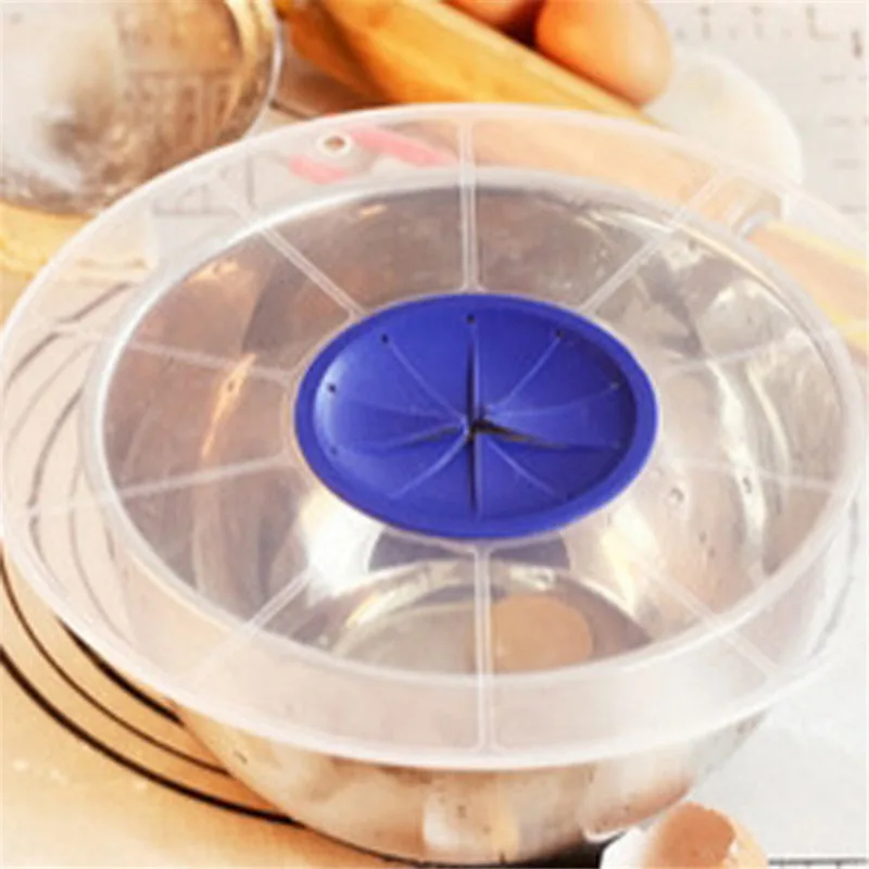 Eggs Mixer Cover Cream Bowl Whisks Screen Baking Beat Eggs Splash Guard Plastic Bowl Lids Cooking Supplies For Kitchen
