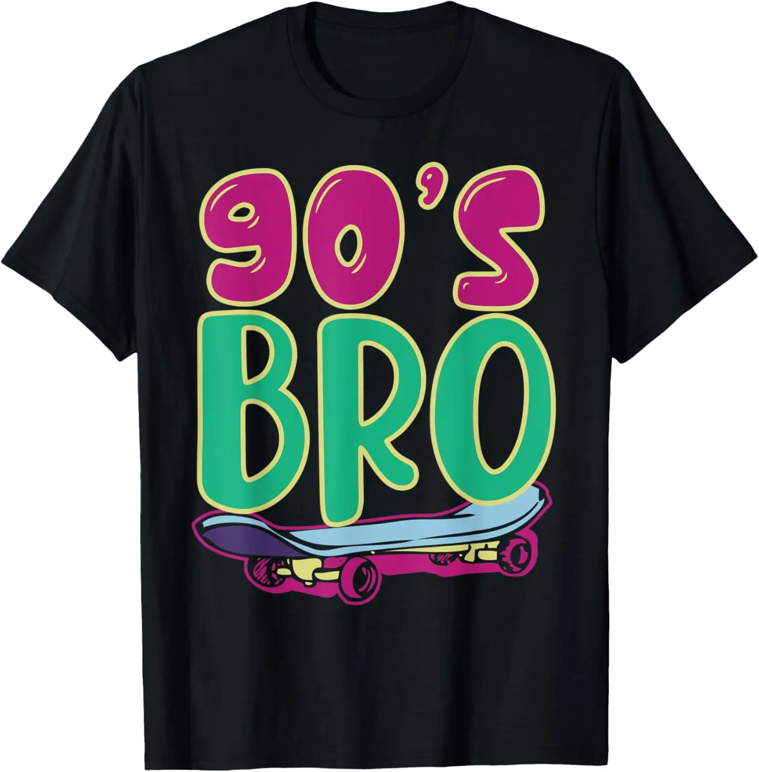

Retro Skateboard 90s Lover Nineties Theme Party Nineties T-Shirt