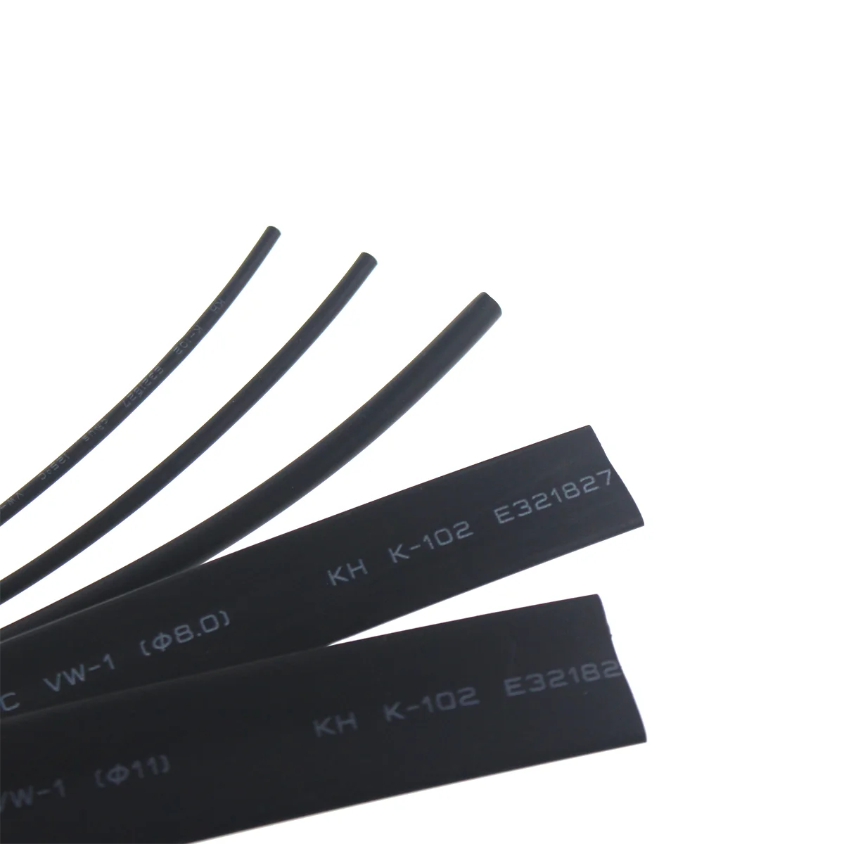 Black 1~5m Heat Shrink Heatshrink Tube 2:1 Diameter 0.6~210mm Polyolefin Tubing Sleeving DIY Wrap Wire Repair Cable Protecctor