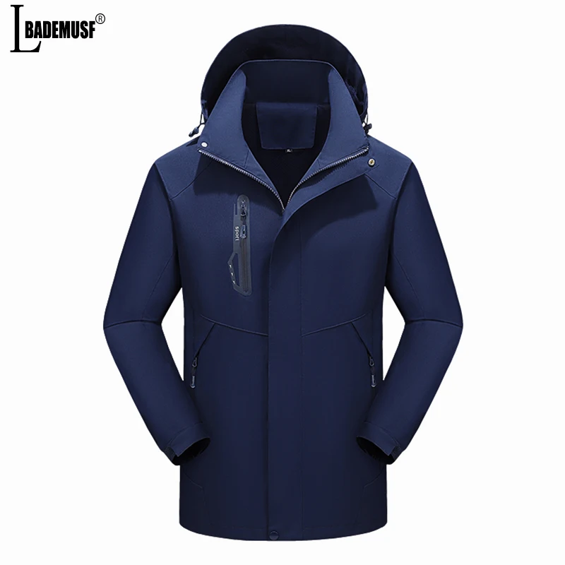 Charge Clothes Spring Autumn New Man Leisure Jacket Detachable Cap Windproof Waterproof Outdoors Mountaineering Attire Man Coat