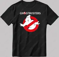 Camiseta de manga corta con Logo divertido de Ghostbusters, camiseta blanca y negra para hombre y mujer, camisetas gráficas divertidas, camisetas de algodón de verano