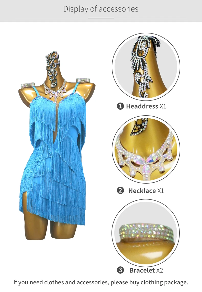 Abendkleid für Mädchen, elegantes Partykleid 2026, neues Tanz- und Abschlussballkleid, kurzer Rock, lateinamerikanische Tanzkleidung, Wettbewerbskostüme, Damen-Abschlussball-Outfits – Detail 5
