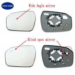 Car Heated Convex Wide angle Mirror Glass With Blind Spot Warning for LAND ROVER Ranger Rover EVOQUE 2011 2012 2013 2014