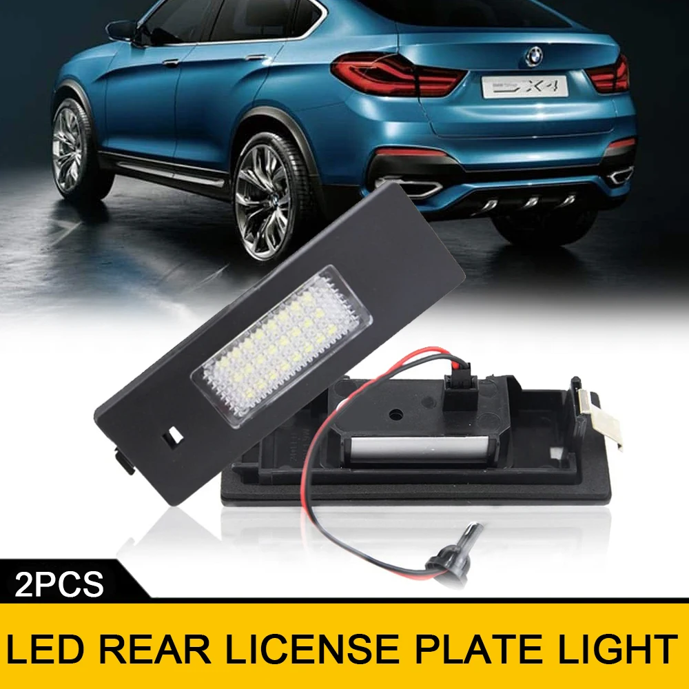 

2x LED Tail License Plate Lights Canbus For MINI Cooper Clubman Countryman Paceman R55 R60 R61 BMW Z4 E85 E86 E89 116i 116d