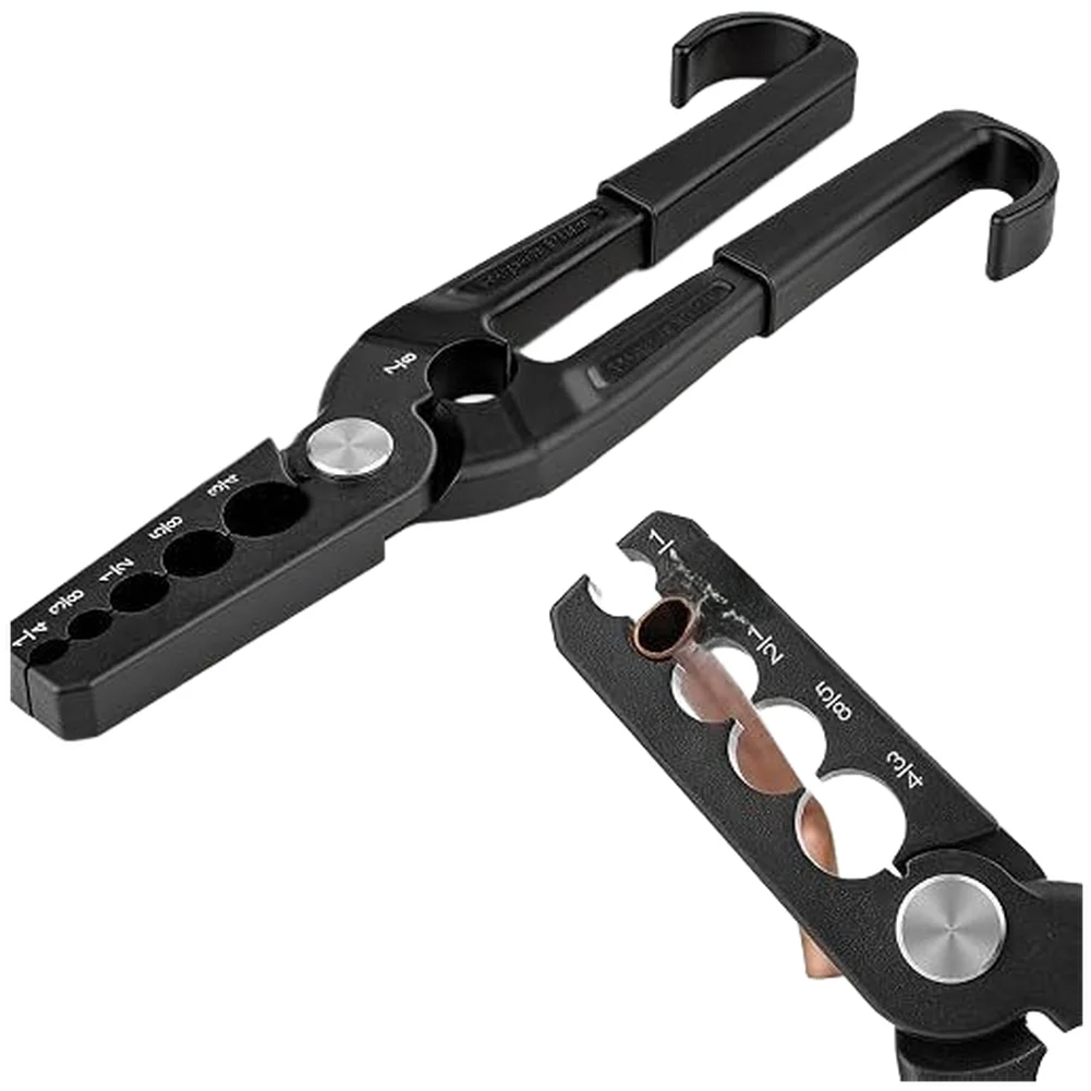 1 Pair 6-in-1 Copper Tube Repair Pliers 1/4 To 7/8 Inch Carbon Steel Manual Reshaping Tool For HVAC Air Conditioning Maintenance