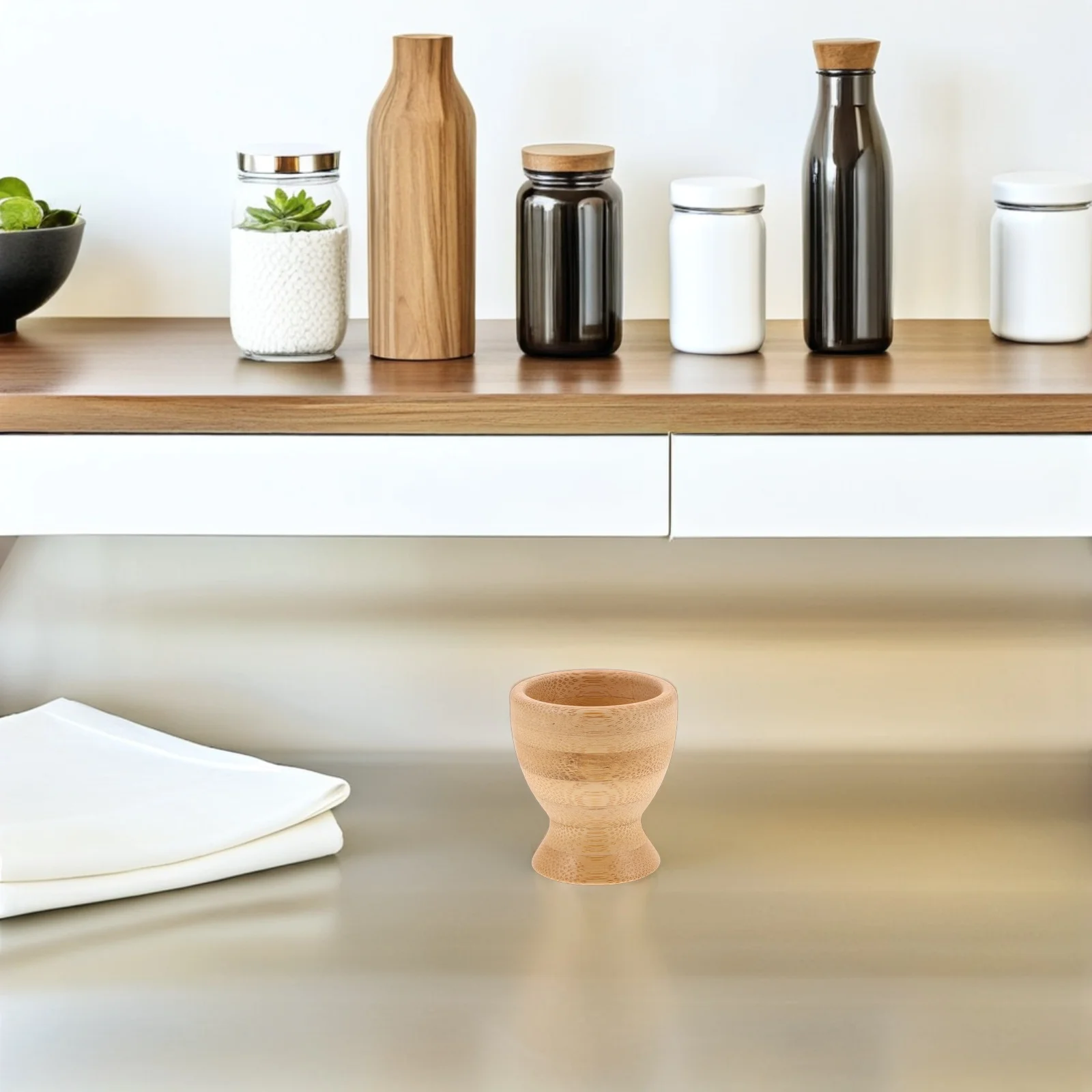 

Bamboo Mini Wine Glasses High Stem Small Goblets for Spirits Tasting Kitchen Bar Use Eco Friendly Drinkware Set Wood Sipping Cup