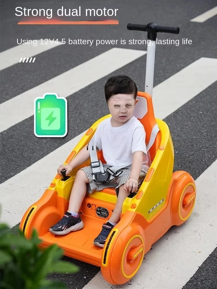 Children's Electric Car Four-Wheel Remote-Control Automobile Children's Charging Toy Car Balance Car Charging