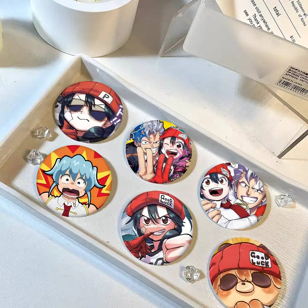 Cartoon Anime Undead Unluck Round Badge Creative Brooch Clothing Backpack Accessories Lapel Pin