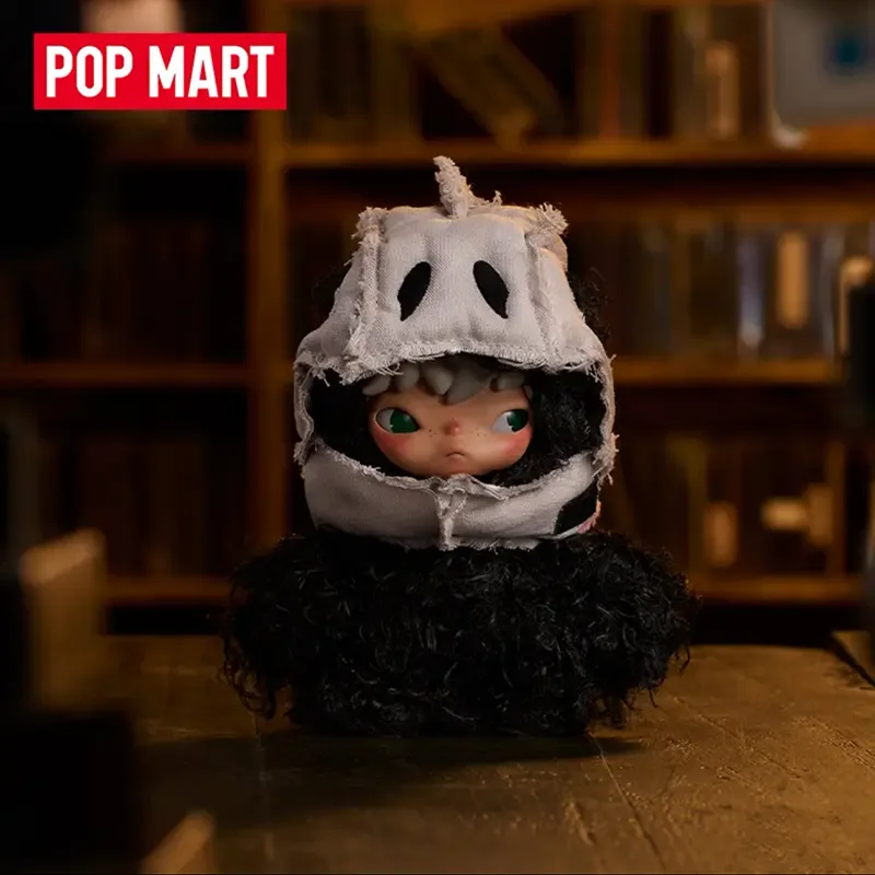 POP MART Hirono After Dark Serie Plüschpuppen-Anhänger Blindbox Mystery Box Puppe Niedliche Anime-Figur Überraschungstasche Spielzeug Schreibtischdekoration