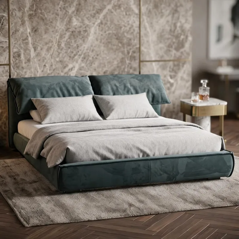 Modern minimalist bedroom set furniture king bed frame minimalist