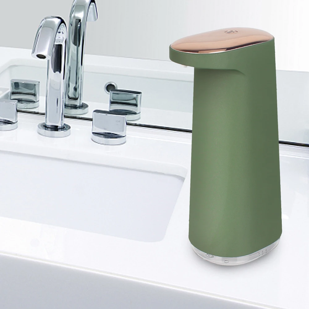 Hand Free Portable Automatic Foam Liquid Soap Dispenser For Bathroom Kitchen USB Rechargeable Foaming Touchless 450ML