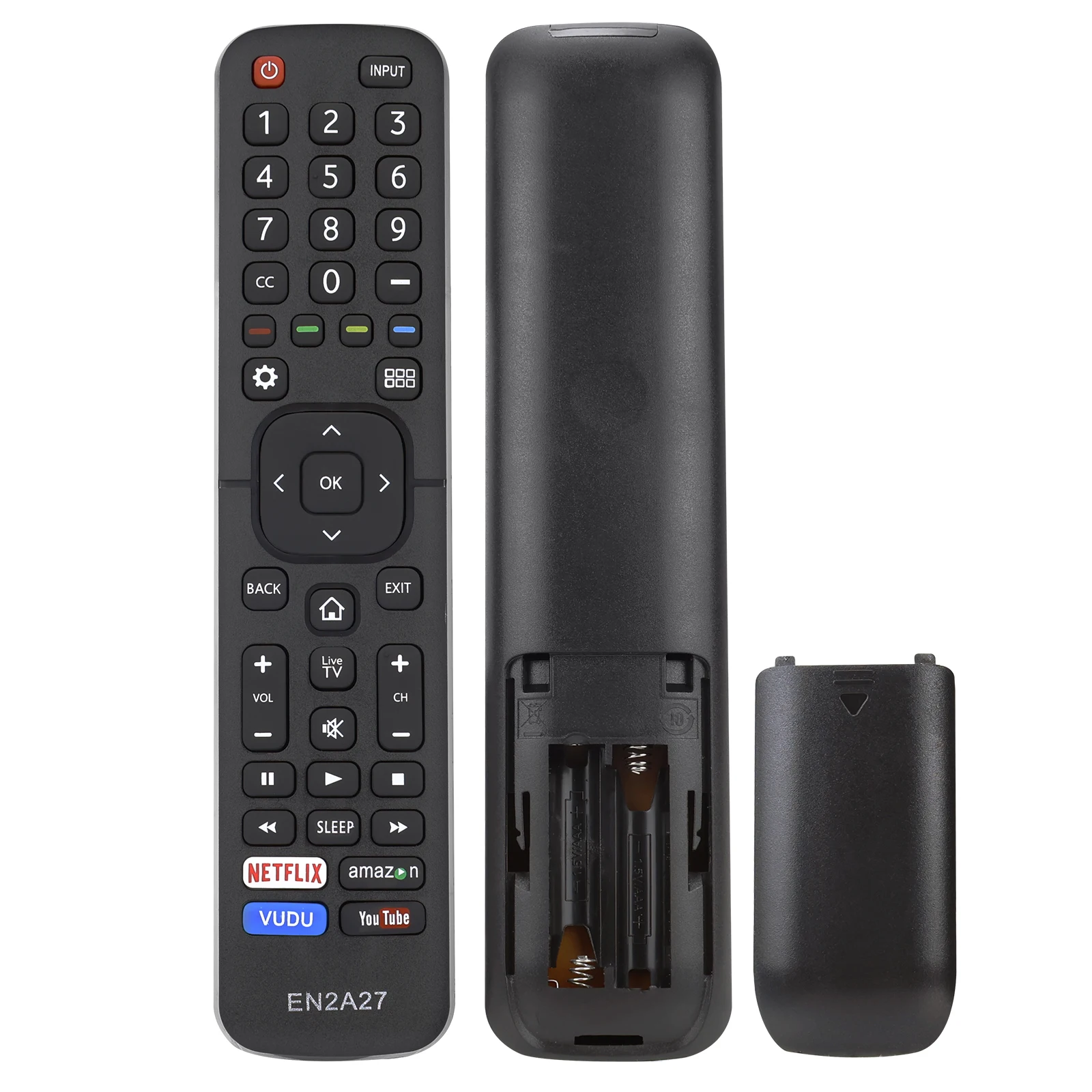 ew EN-2A27 EN2A27 Replaced Remote for HISENSE TV 50H7GB1 50H8C 50H6B 55H6B 50H6GB 50H7GB 65H7B 55H7B Series H8C Series with Netf