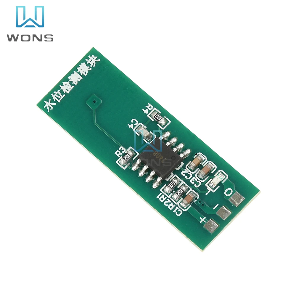 M03 m04 módulo de detecção de nível de água sensor verde interruptor de toque de nível sem contato sensor líquido 3.3-26v 3.3-5v