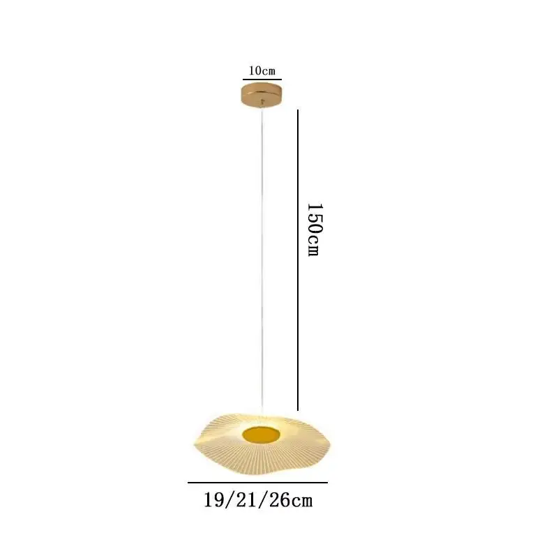 Moderno LED Lotus Folha Pendant Lamp, Nordic Única Cabeça, Quarto Cabeceira, Sala de jantar, Sala de estar, Escada, Hall Decor Luz, Arte