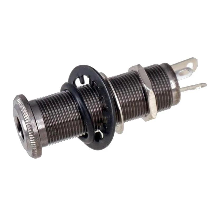 Input/Output Mono Active Long Threaded Jacks Socket Guitar Part & Accessory