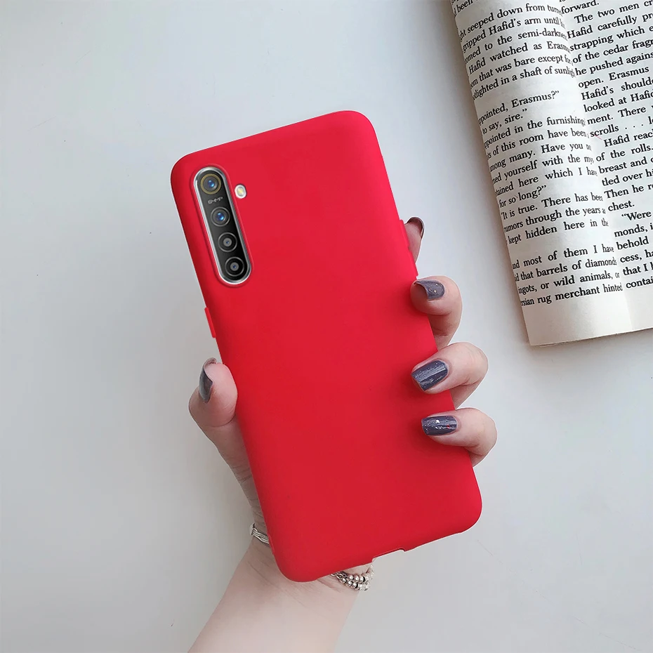 For OPPO Realme X2 XT Case Cute Candy Color Soft Silicon TPU Matte Back Cover For Realme XT X2 X 2 Phone Case Cover Coque Bumper