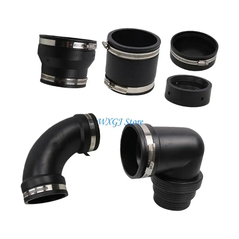 

37JE Pack of 6 Finish Drain Connection Set for Standard 3 Foot PVC Applications