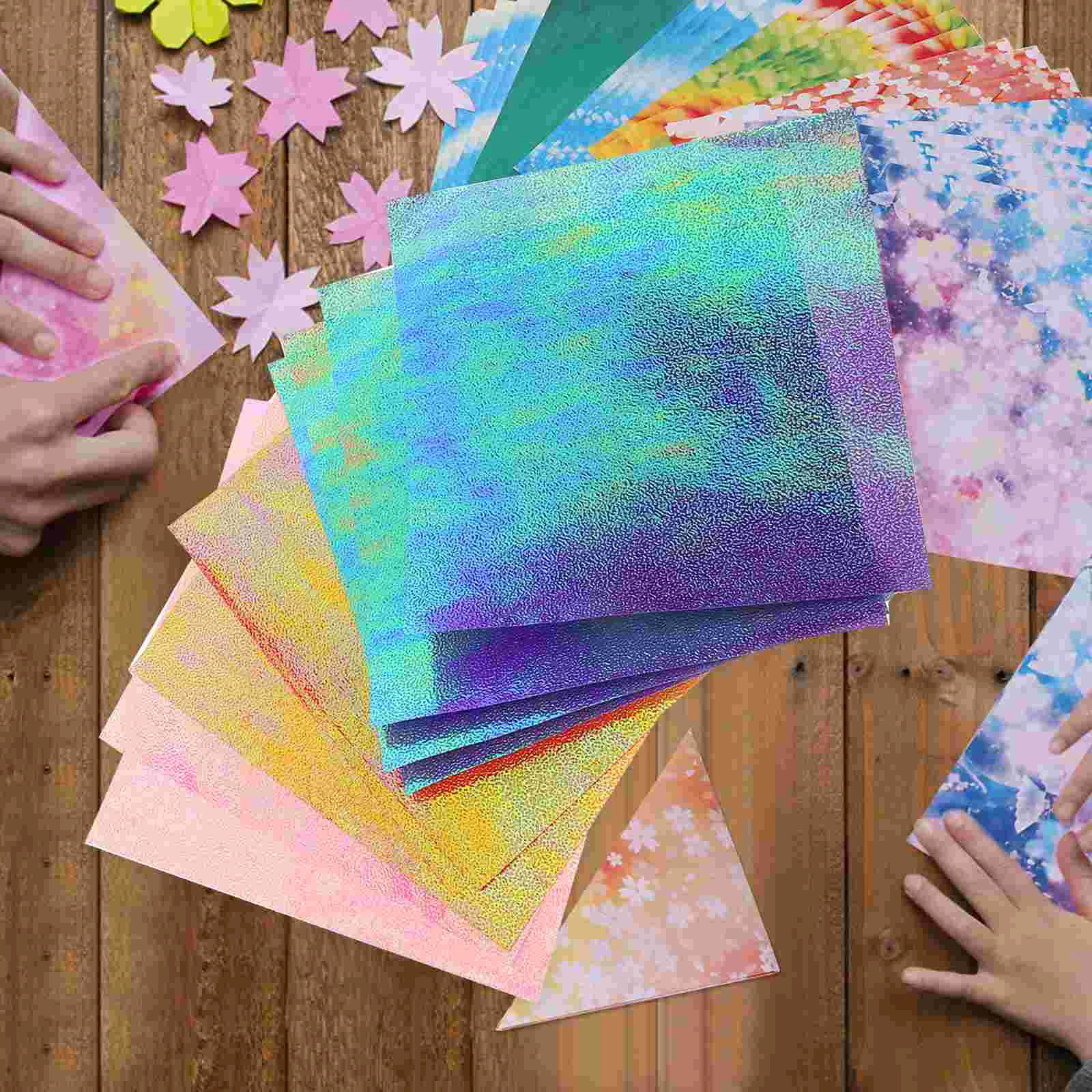 12 Sheets Glitter Origami Paper Square Sheets Vivid Colors for and Crafts Projects square paper sheet