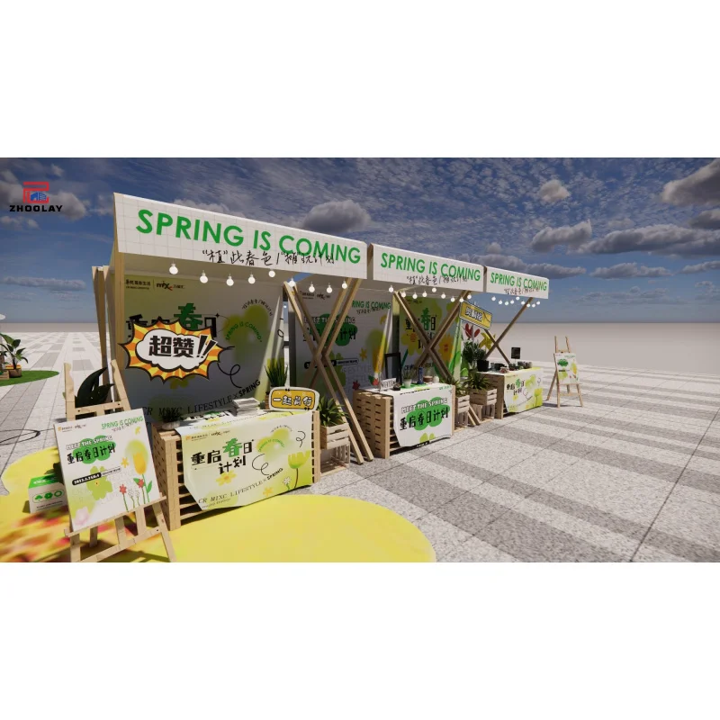 custom.Up Shop Minimalist Style Commercial Booth Stand Event Stall Mobile Store