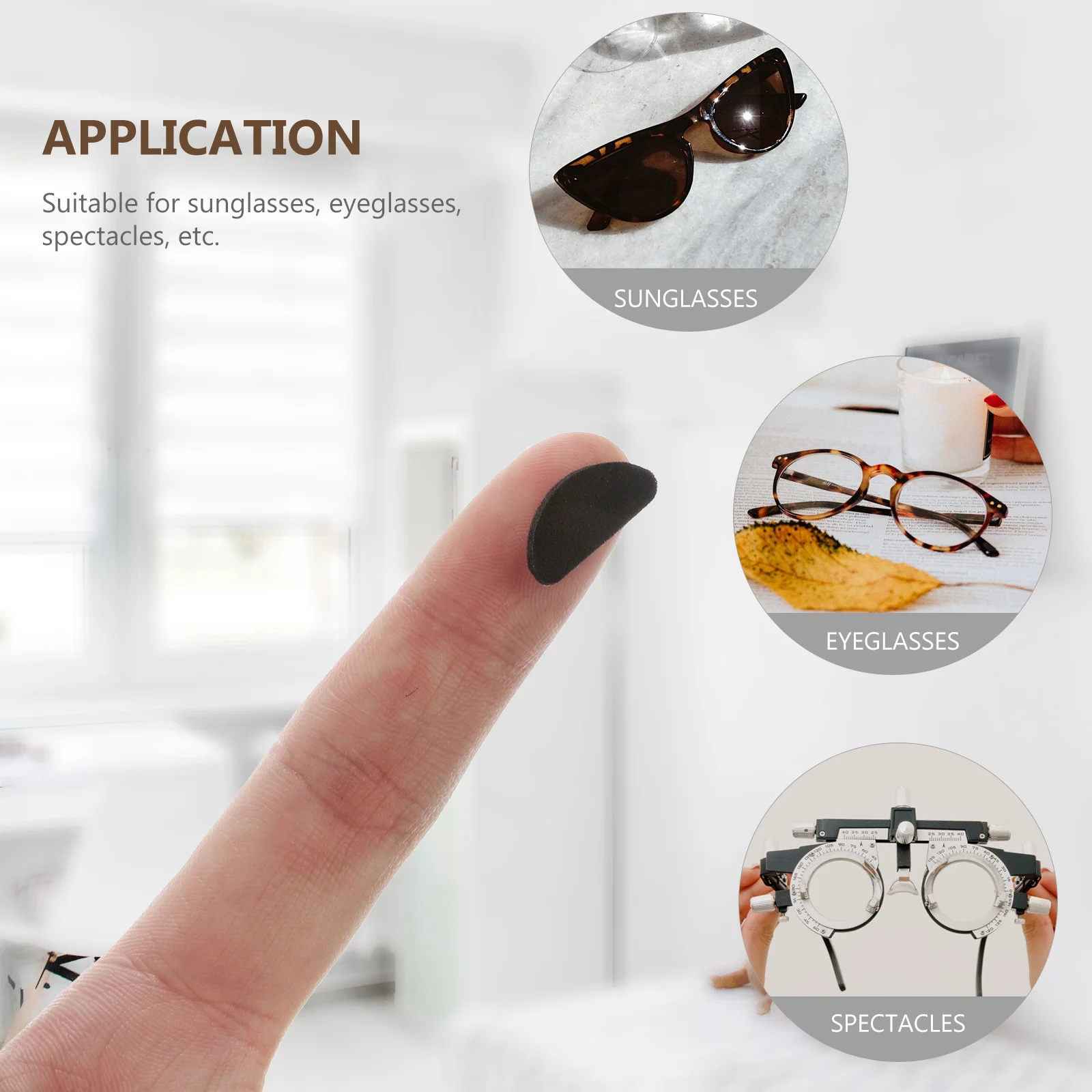 

Nose Pads For Glasses Sponge Eva Anti-Skid Cushion Lightweight Fit Eyeglasses Sunglasses Optical Frames Repair Kit