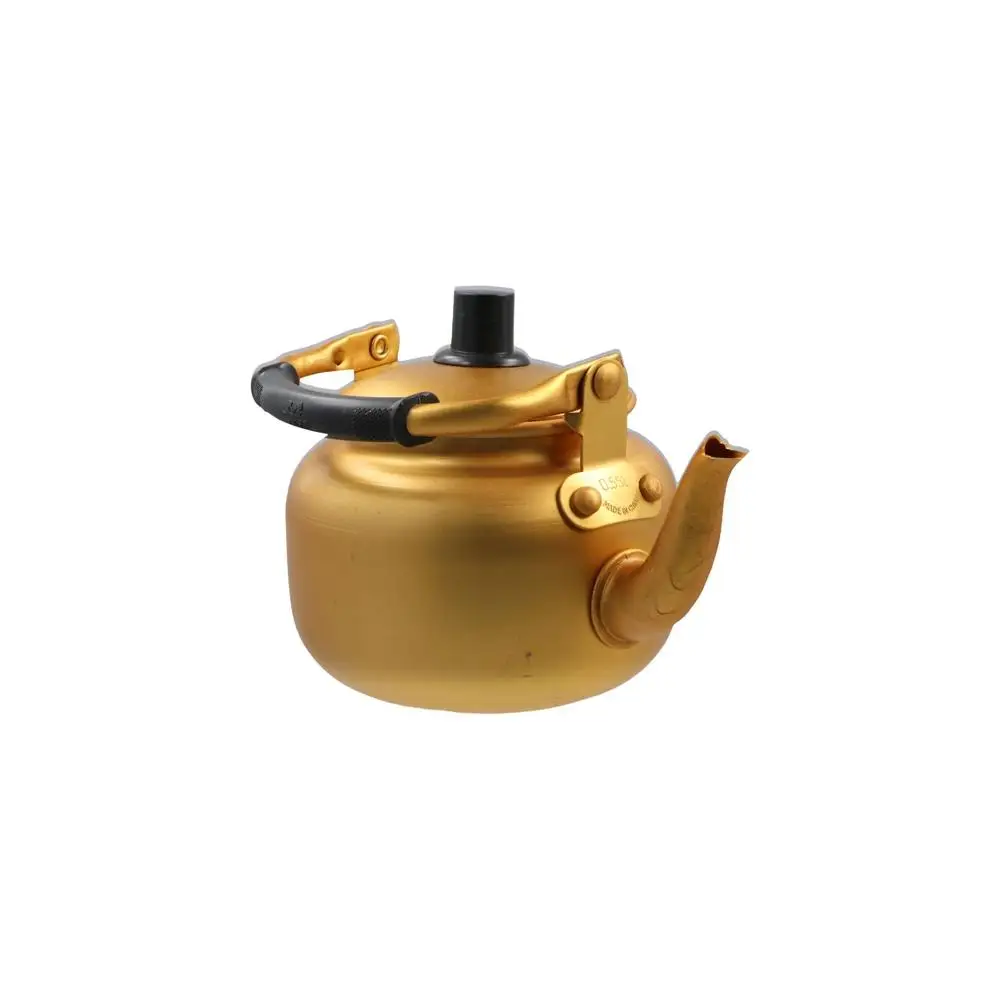 Gold Water Kettle Stovetop Tea Pot Ergonomic Handle Coffee Pot Multifunction Tea Kettle Gas Stove Kettle for Hiking Kitchen