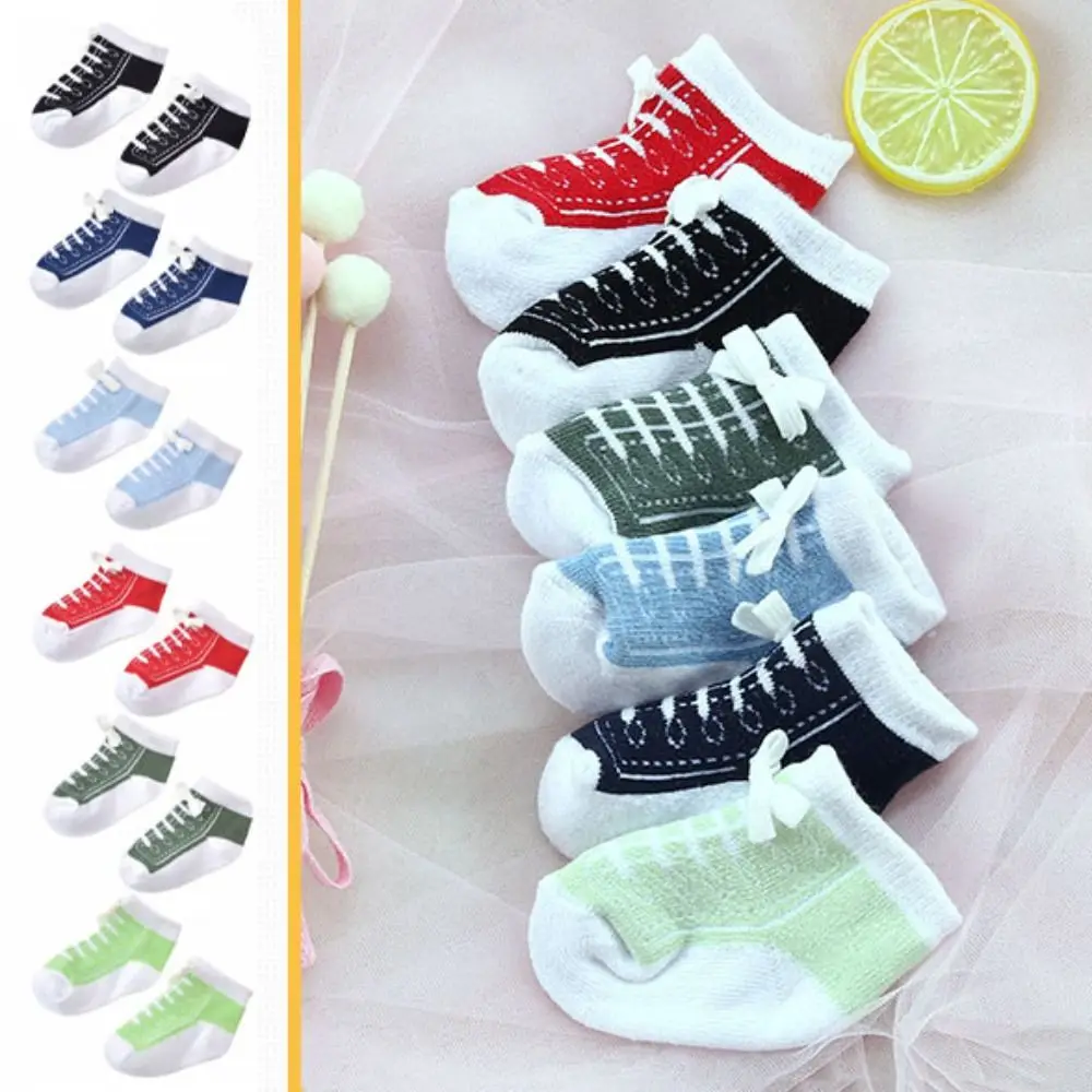 

6Pairs Kawaii Creative Baby Cotton Socks Bowknot Breathable Toddle Short Tube Socks Autumn Spring Cute Newborn Socks Newborn