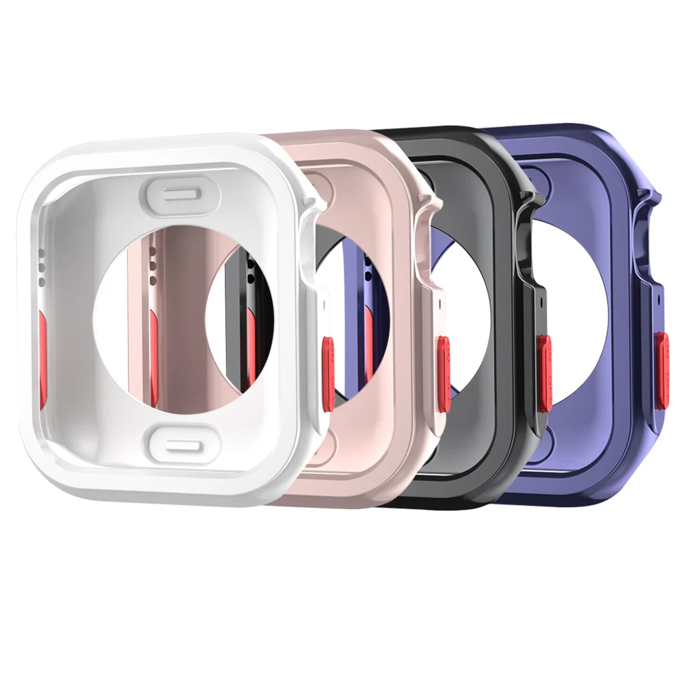 Case for Apple Watch 9 8 7 45mm 41mm 44mm 40mm Case Soft TPU Shockproof Protective Full Bumper Cover for Iwatch Series 6 5 4 SE