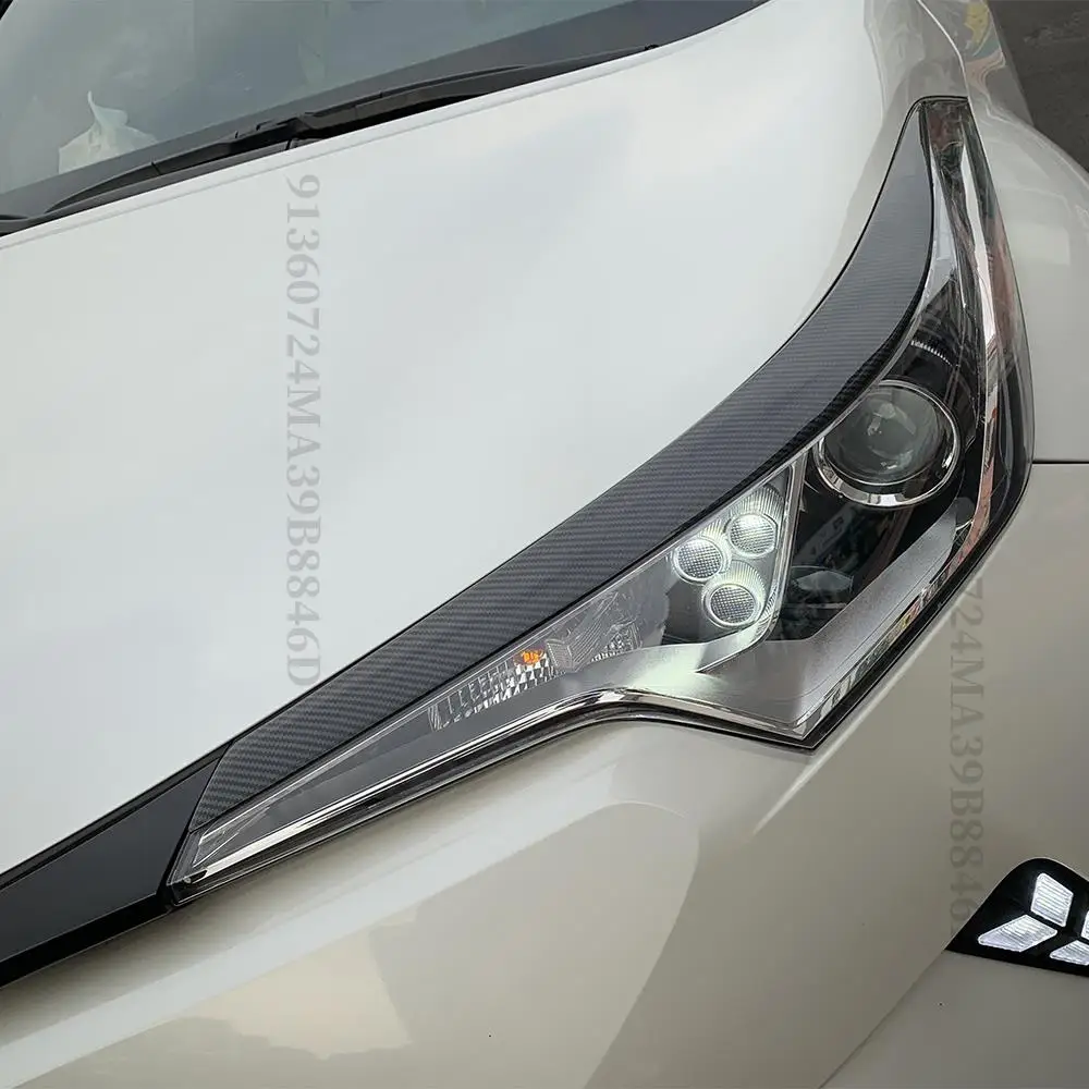 Sport Tuning Wide Body Kit Accessories Facelift For TOYOTA CHR C-HR 2015-2022 Front Headlight Eyebrow Brow Extension Part Tuning