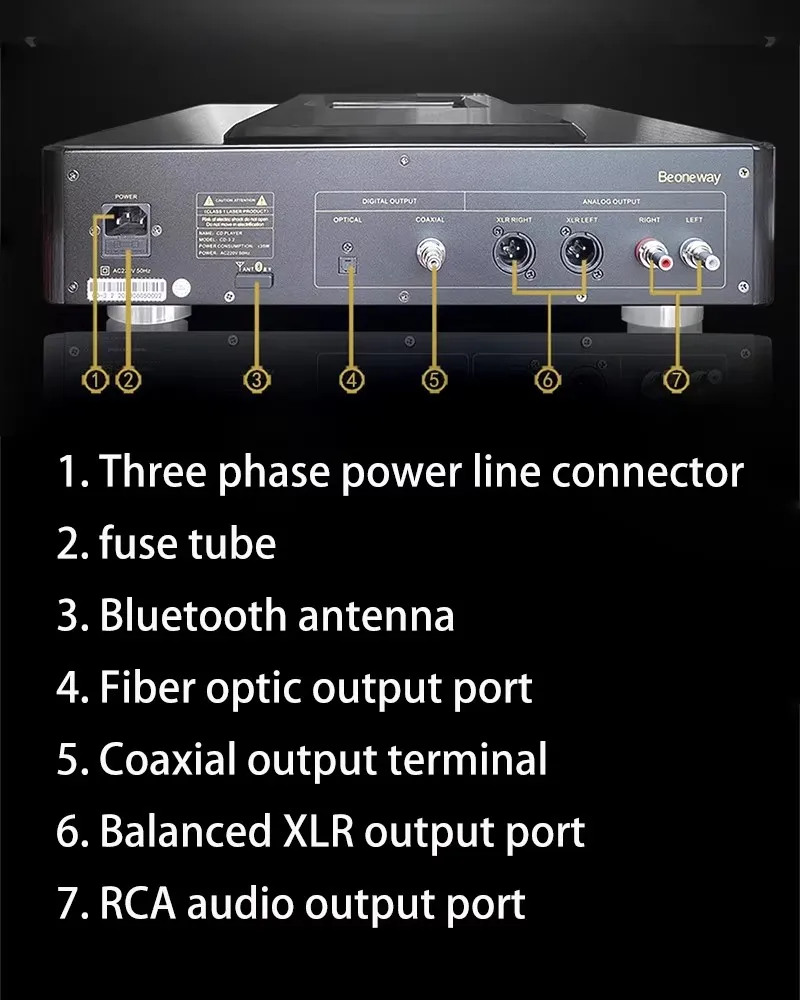 Aiyima smsl CD-3.2 tubo eletrônico de alta fidelidade cd player transistor superior push capa controle remoto bluetooth usb lossless leitor áudio