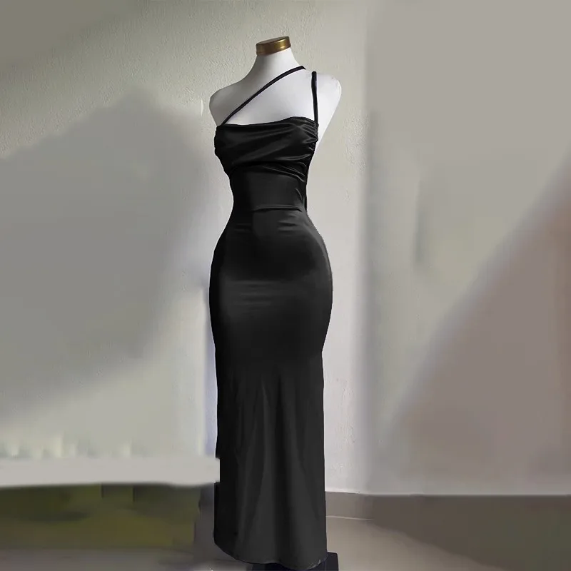 

European and American Sleeveless Maxi Dress Summer High-end Y2K Sexy Suspender Spicy Girl Dress Elegant Long Evening Dresses 원피스