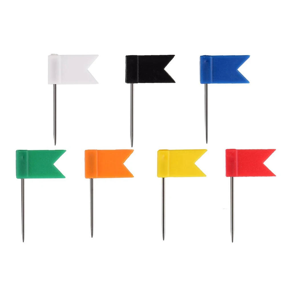 

160pcs Colorful Map Flag Push Pins Plastic Flags For Map Bulletin Board Tacks Geography Lovers Gift Push