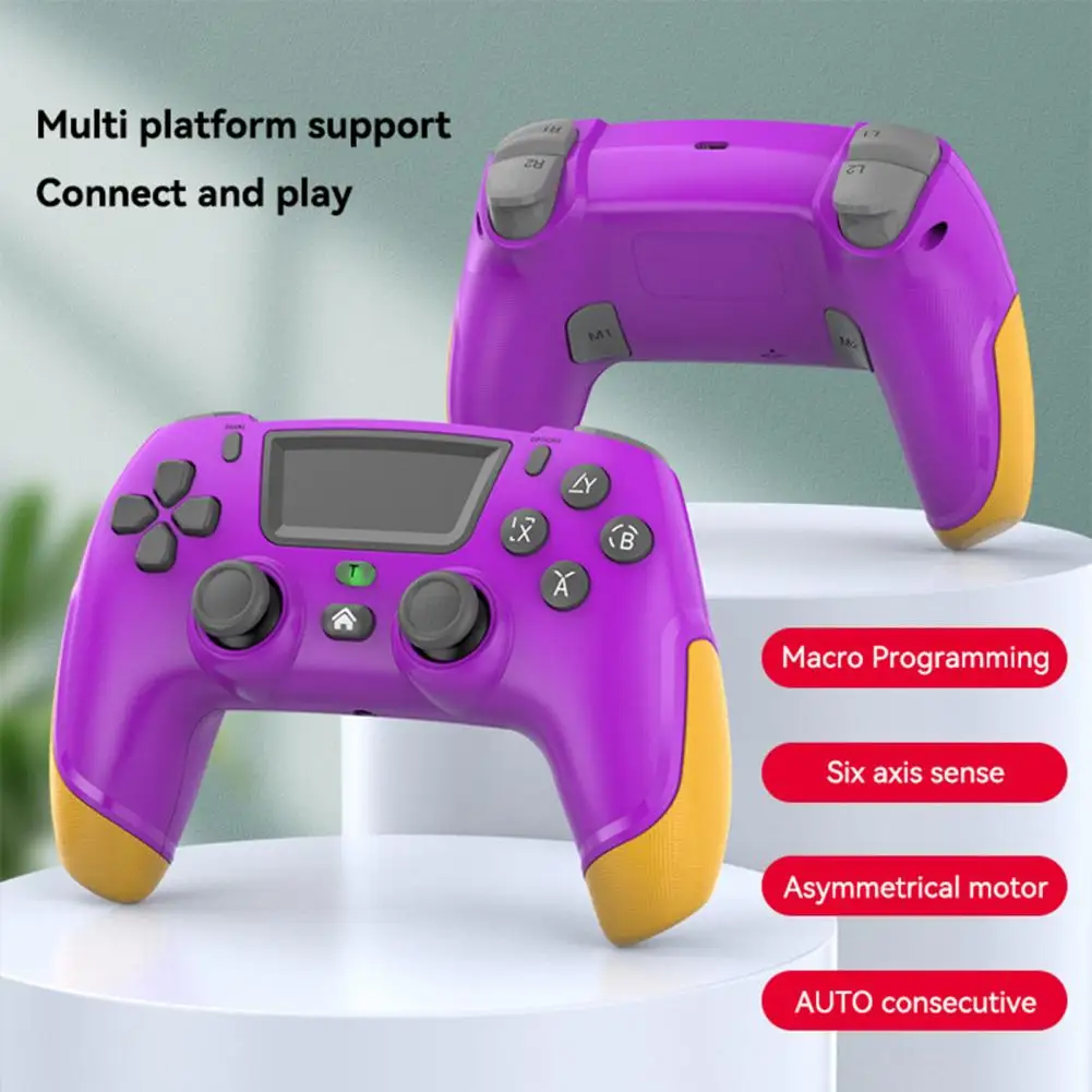 ABS  Creative Bluetooth-compatible Gamepad Adapter Dual Vibration Game Controller Wireless Connection