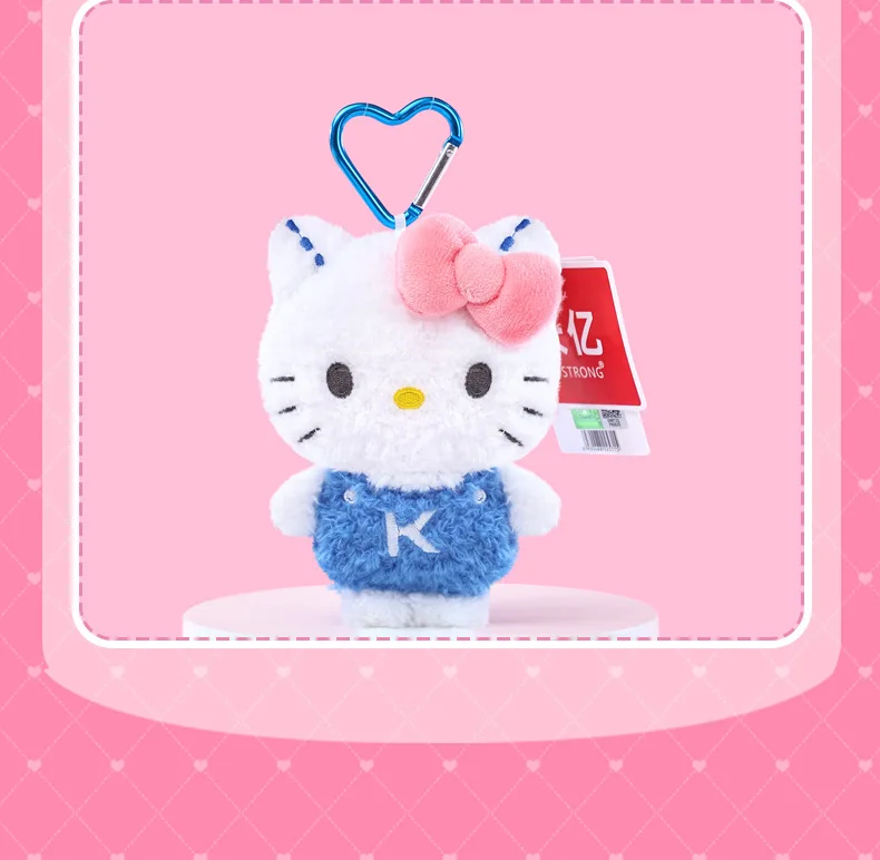 Sanrio Hello Kitty Melody Cinnamoroll Keroppi Badbadtz-Maru Stofftiere Anhänger Plüschtiere Schlüsselanhänger Anime Schlüsselanhänger Geburtstagsgeschenk – Detail 13