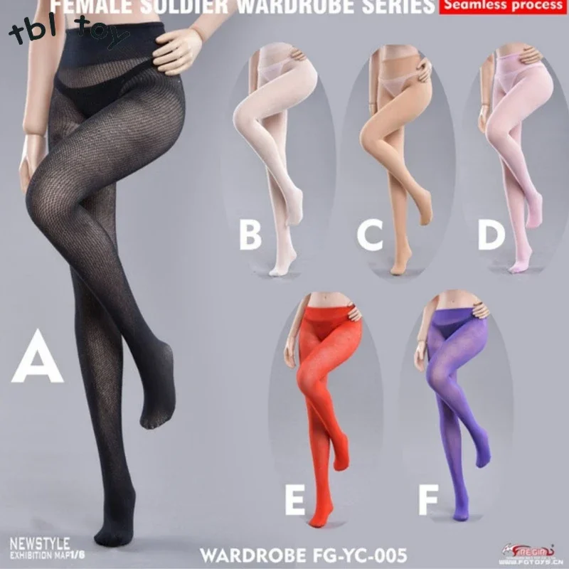 1/6 Scale Seamless Stockings Pantyhose Fashion Clothes for 12 Inch Female Soldier Accessories Action Toy