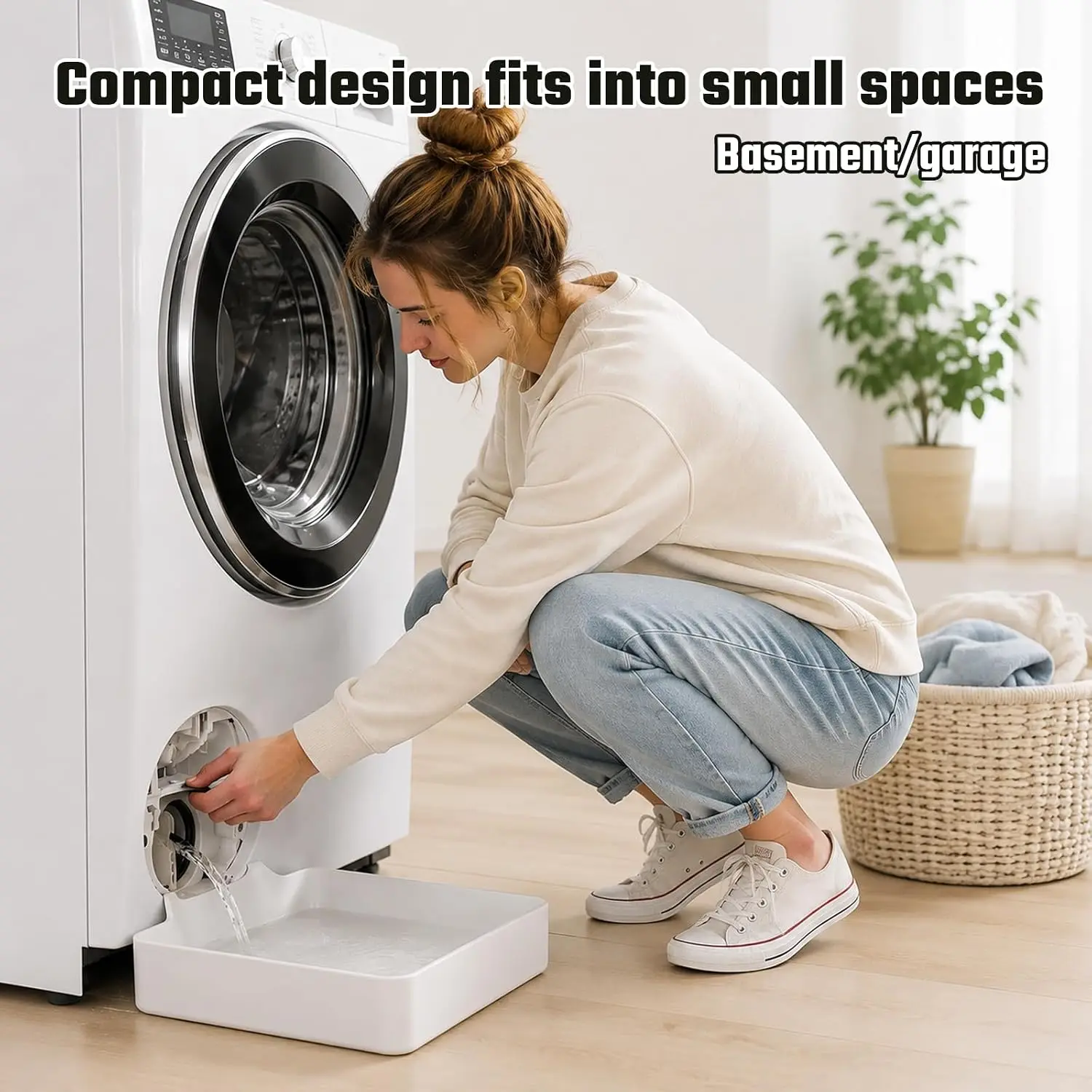 New Washing Machine Drain Funnel Drip Tray For Lint Filter Cleaning Water Catch Pan Prevents Floor Spills Laundry Accessory