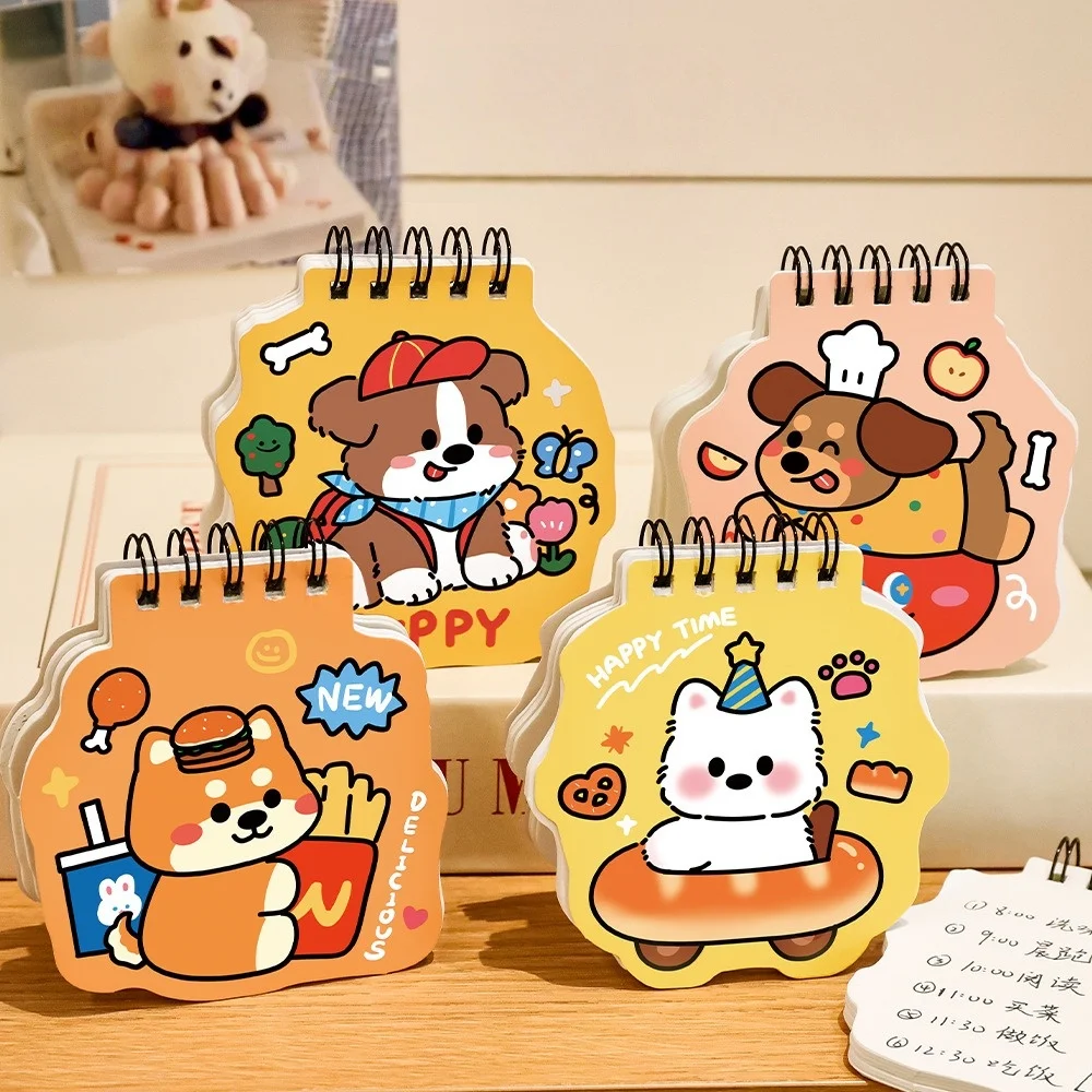 Cute Puppy Coil Notebook for Kids Blank Pages Portable Notepad Ideal As Classroom Prize Student Reward Gift School Supplies