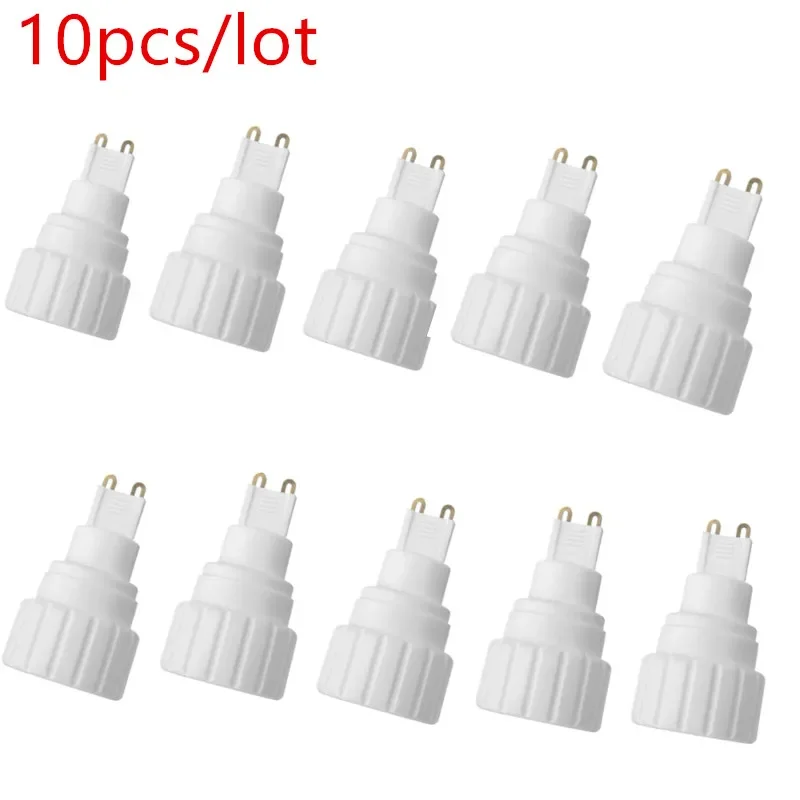 10pcs/lot Lamp Bases GU9 to G10 Power Adapter Lamp Holder Converter Base Socket LED Light Bulb Extend Plug