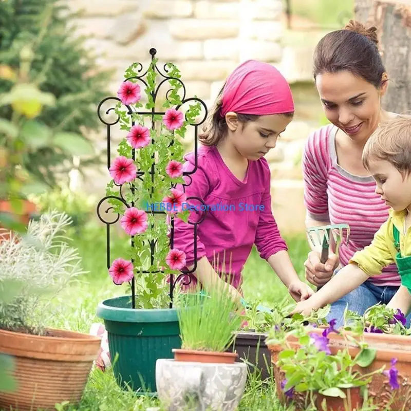 B0KC Plant Support Trellis, Plastic Plant Stake, Garden Plant Support for Flowers